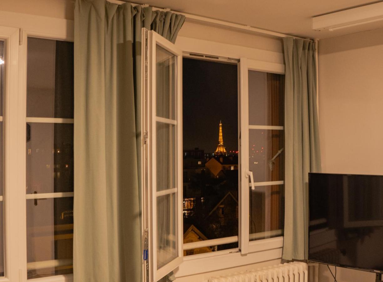 Апартаменты Joli T2 Proche Du Metro Avec Vue Tour Eiffel Исси-ле-Мулино Экстерьер фото
